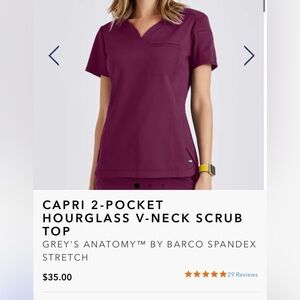 Grey’s Anatomy 2 Pocket Scrub Top